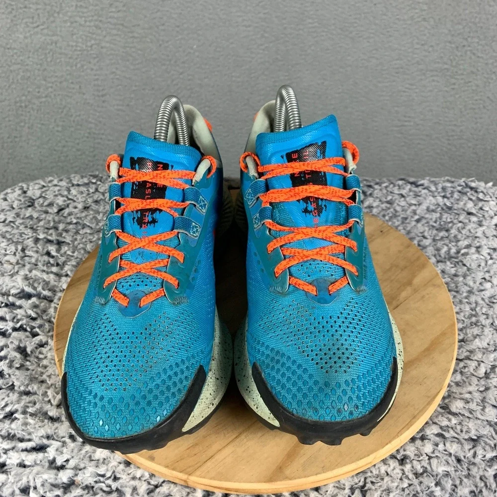 Nike Pegasus Trail 3 Men's 7 Laser Blue Habanero Red Running Sneakers DA8697-400
